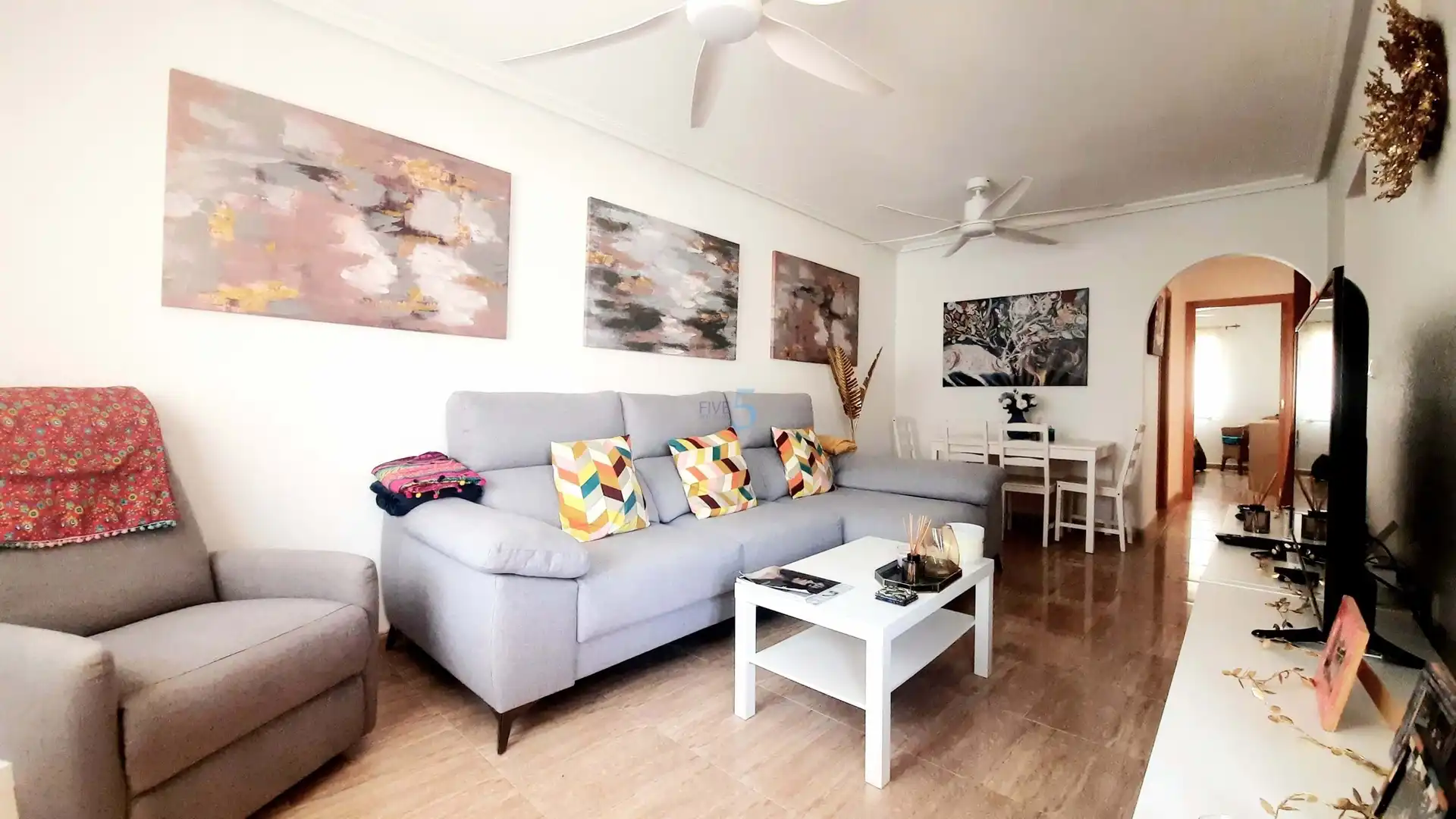 Sala de estar de Casa adosada en venta en Pilar de la Horadada con Terraza