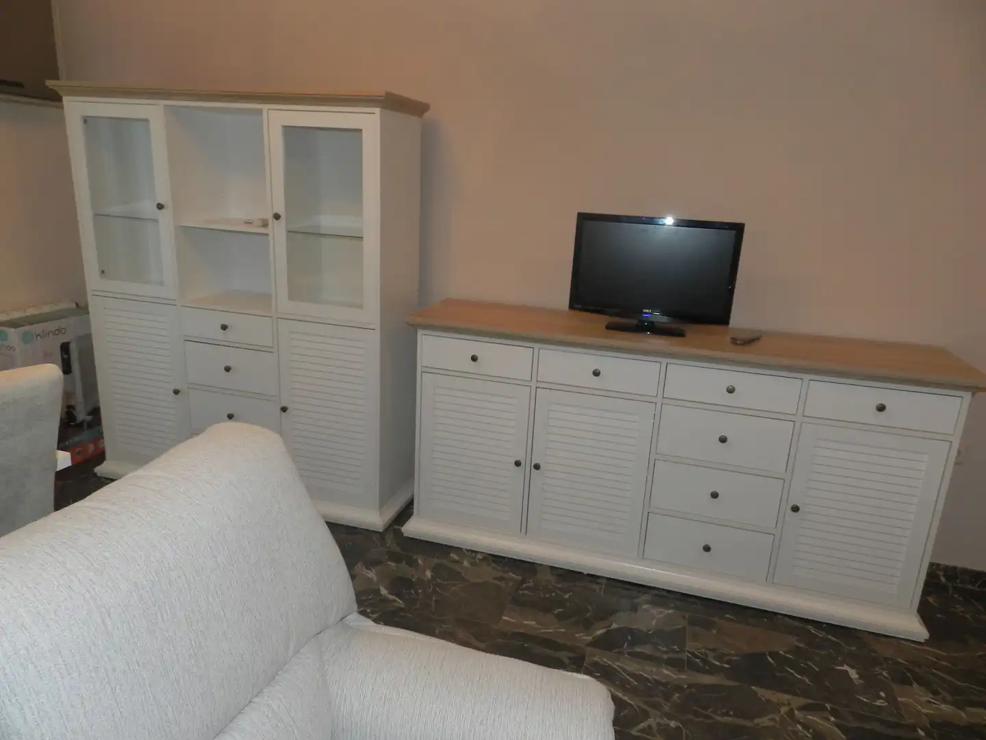Living room of Flat for rent in Linares  with Air Conditioner, Heating and Furnished