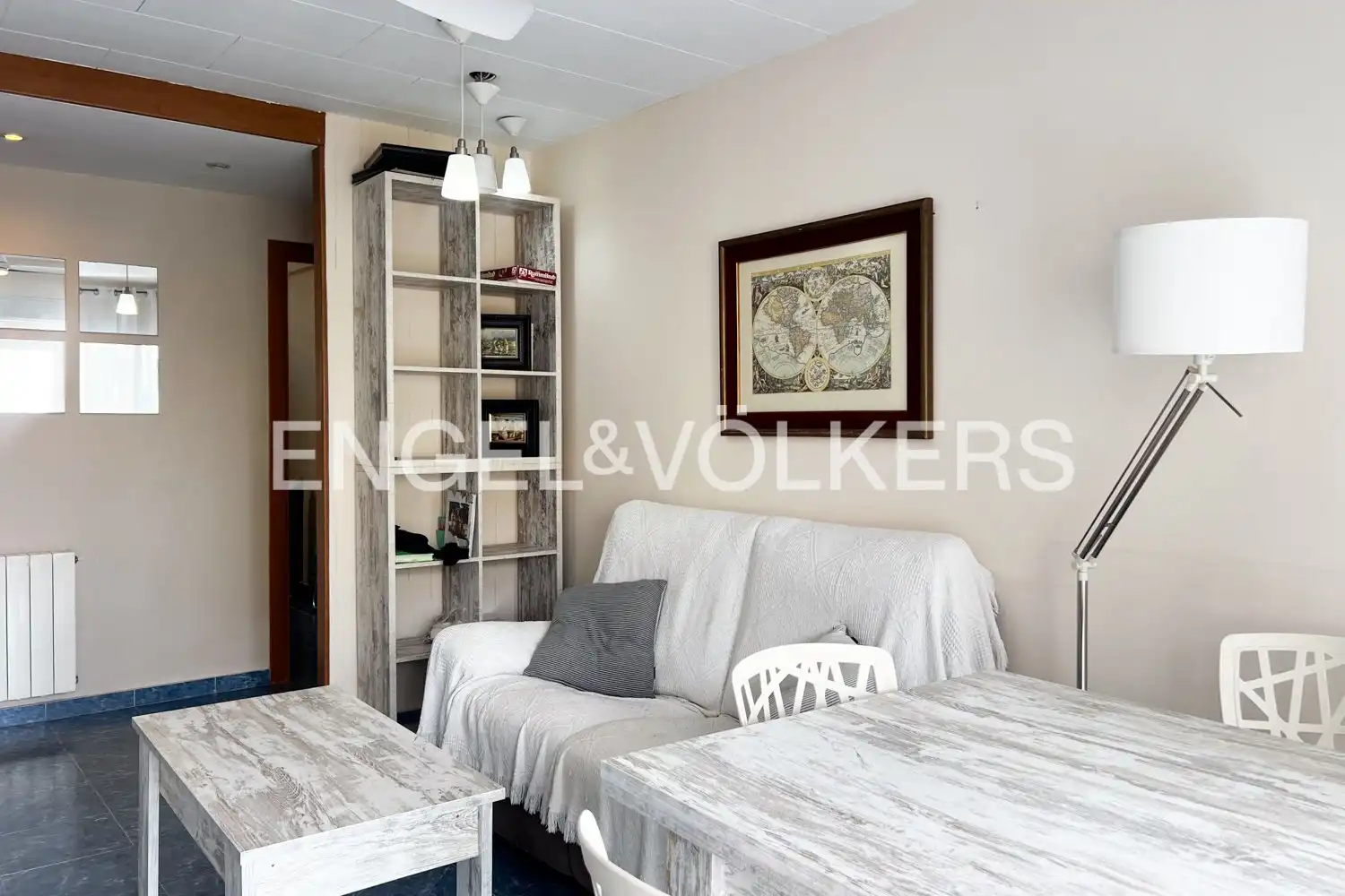 Wohnzimmer von Wohnung zur Miete in La Pobla de Farnals mit Heizung, Privatgarten und Schwimmbad