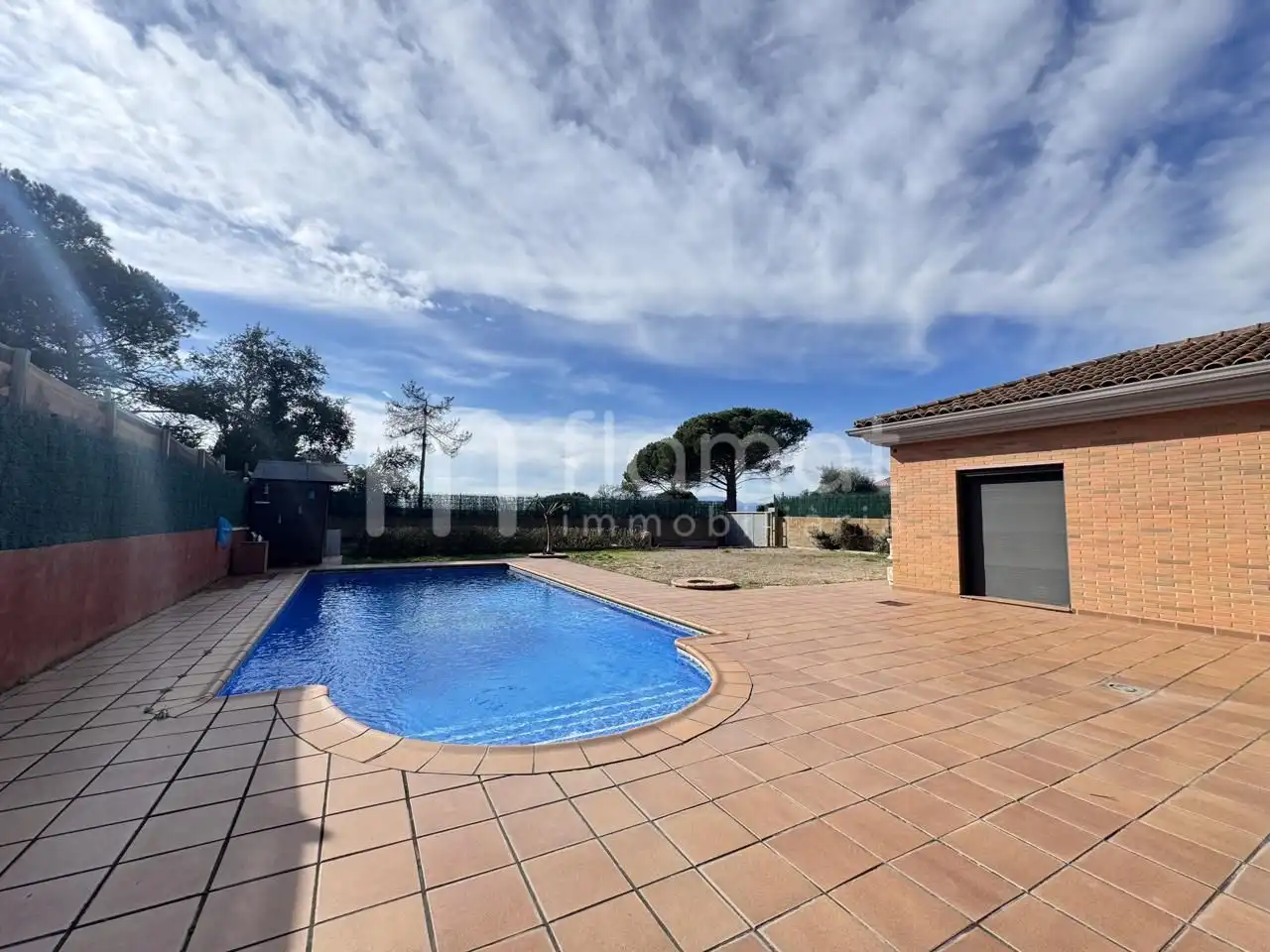 Vista exterior de Casa o xalet en venda en Caldes de Malavella amb Jardí privat i Piscina