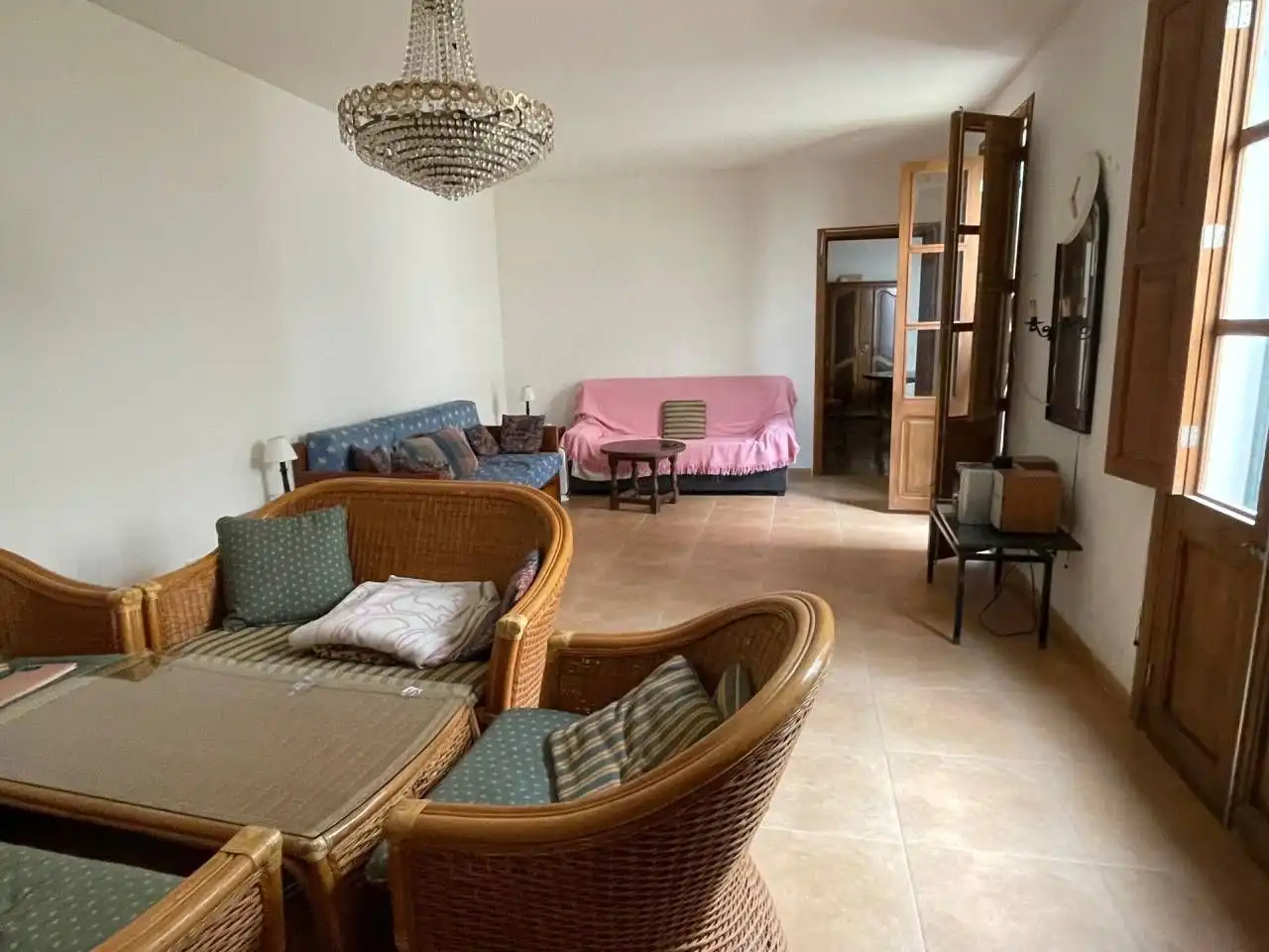 Sala d'estar de Casa o xalet en venda en Sa Pobla amb Terrassa i Moblat