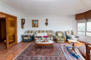 Living room of Flat for sale in Palencia Capital  with Private garden, Terrace and Furnished