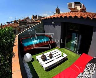 Terrace of Attic for sale in Mataró  with Air Conditioner, Terrace and Swimming Pool