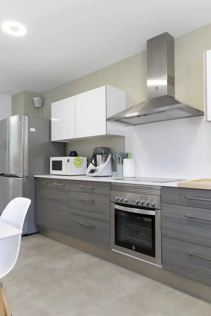 Cocina de Casa adosada en venta en San Antonio de Benagéber con Aire acondicionado, Calefacción y Terraza