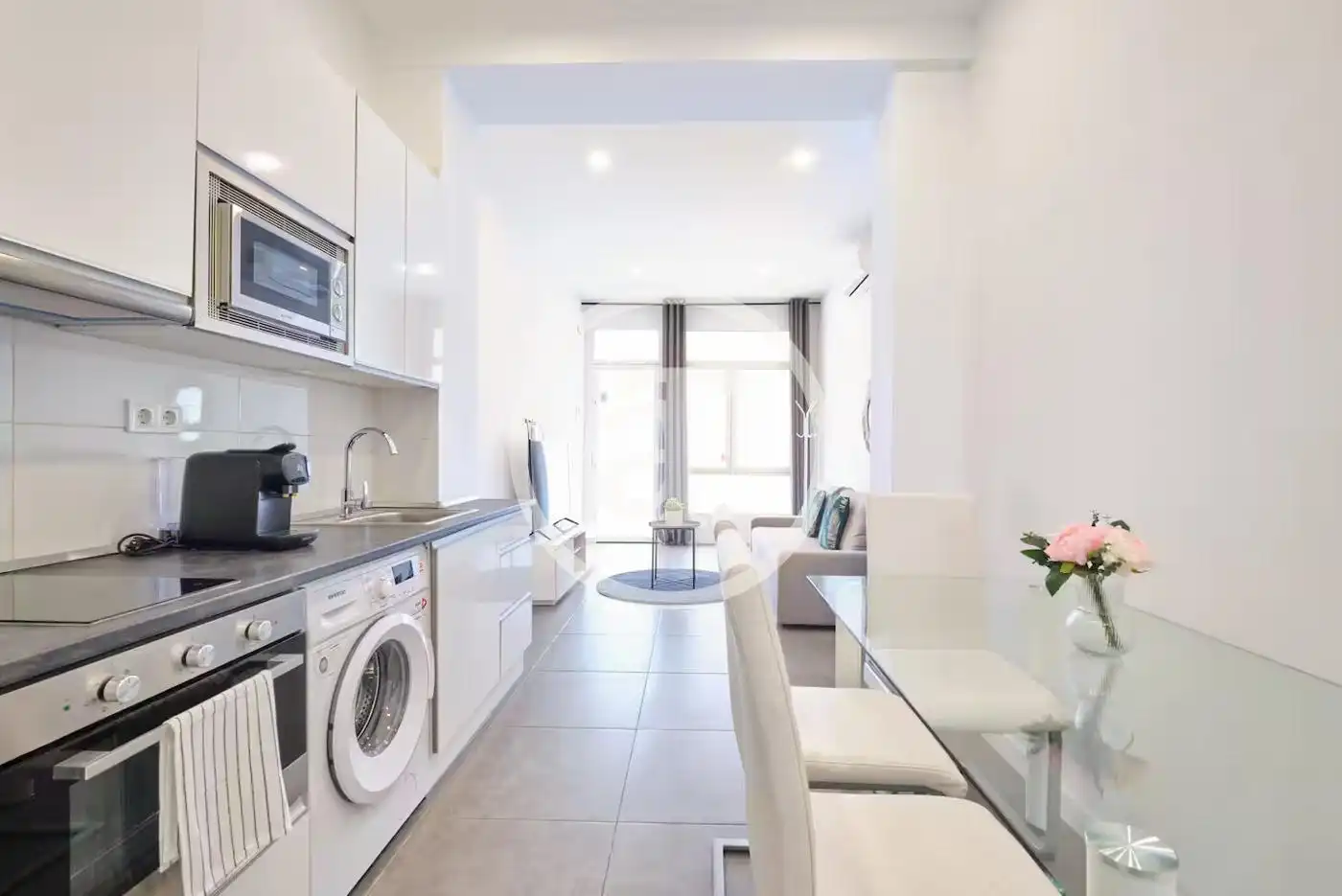 Küche von Wohnung zur Miete in Madrid mit Klimaanlage, Heizung und Möbliert