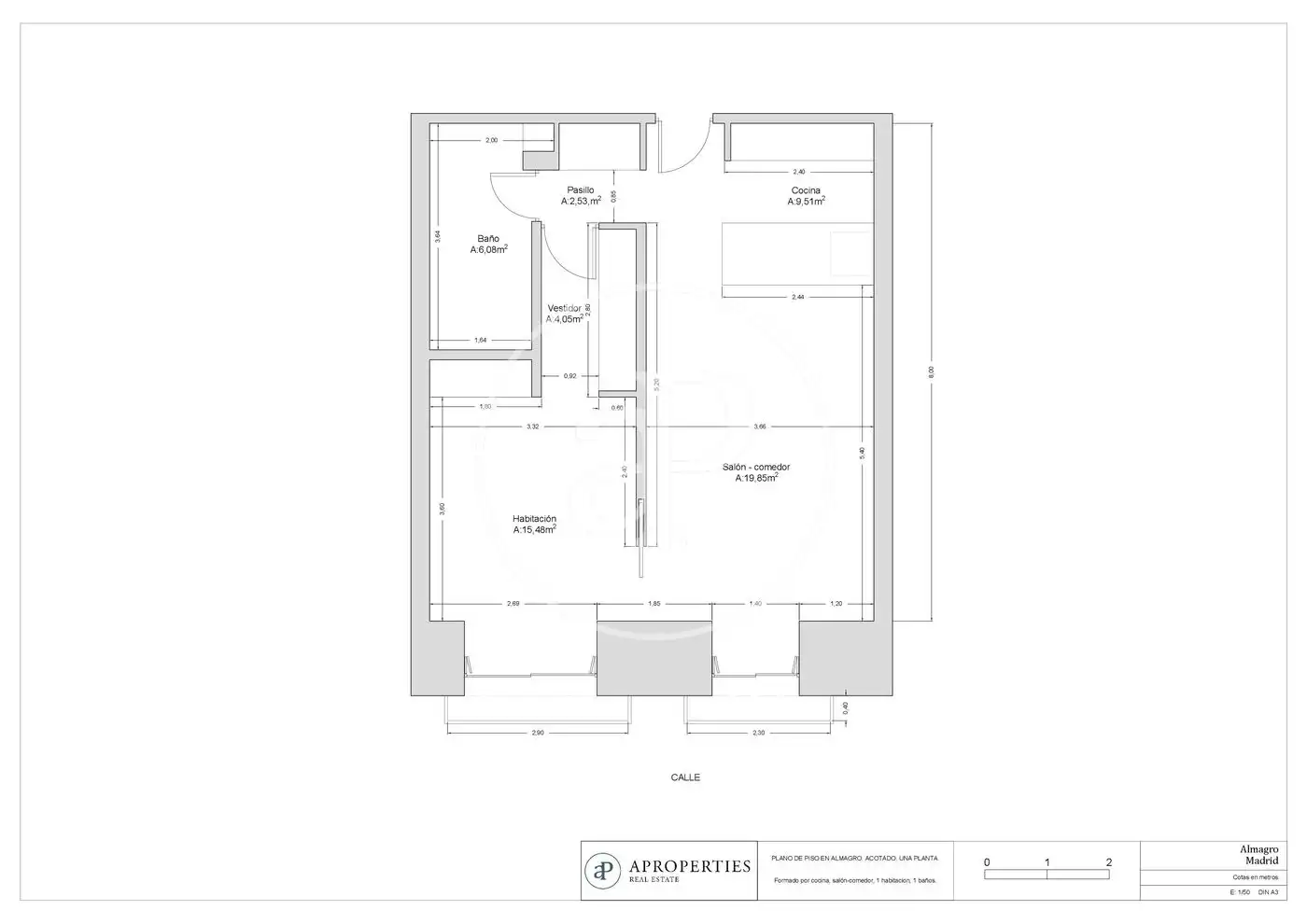 Flat for rent in Calle de Génova, Almagro