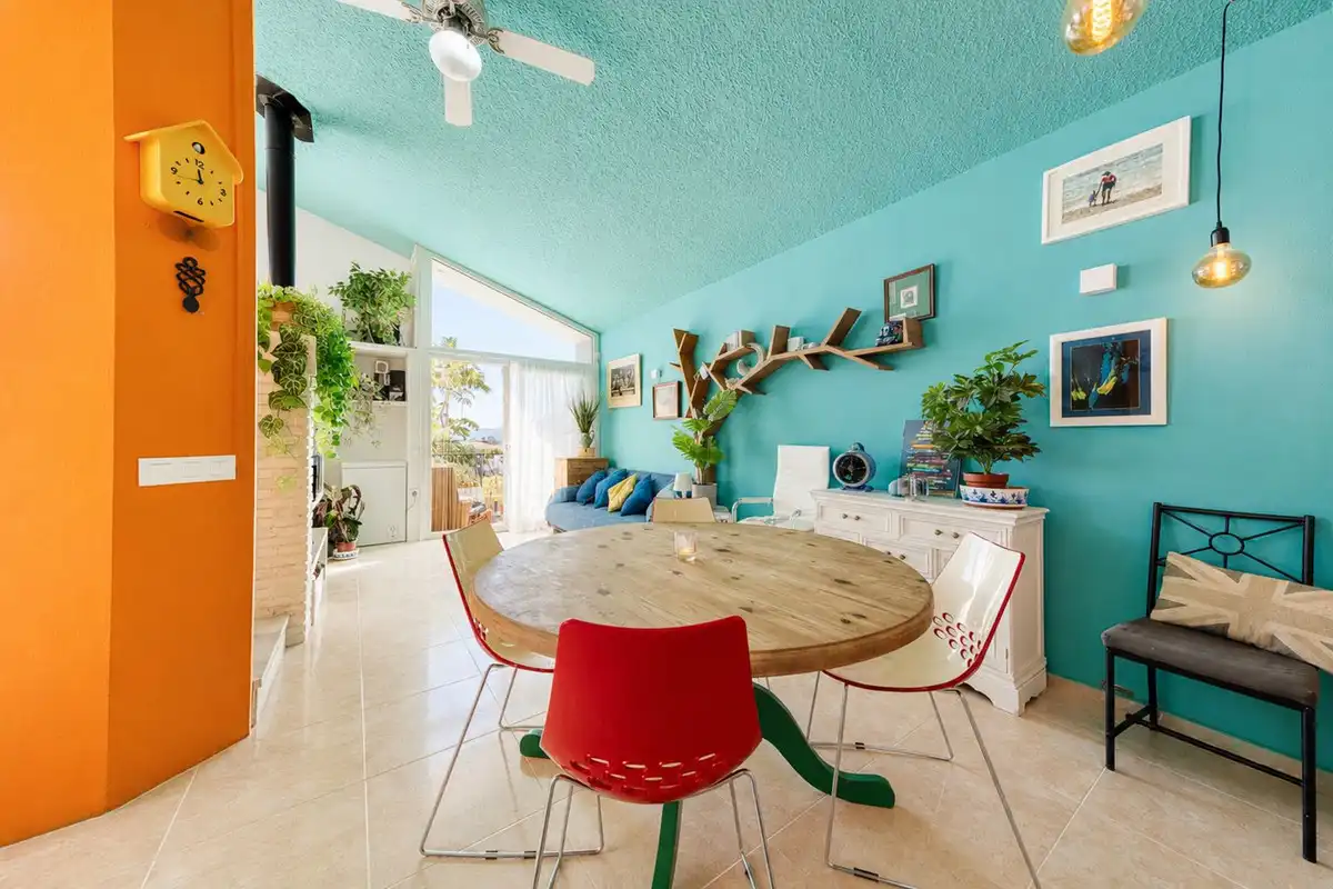 Comedor de Casa adosada en venta en Estepona con Aire acondicionado, Jardín privado y Terraza