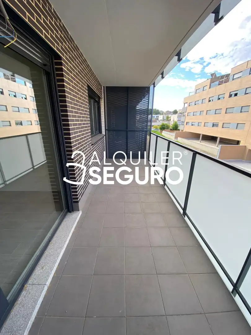 Balcony of Flat for rent in Guadalajara  with Heating, Terrace and Storage room
