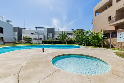 Piscina de Apartamento en venta en La Cala Mijas