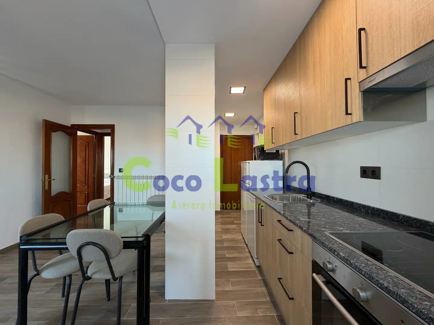 Kitchen of Attic for rent in Salamanca  with Heating, Terrace and Furnished