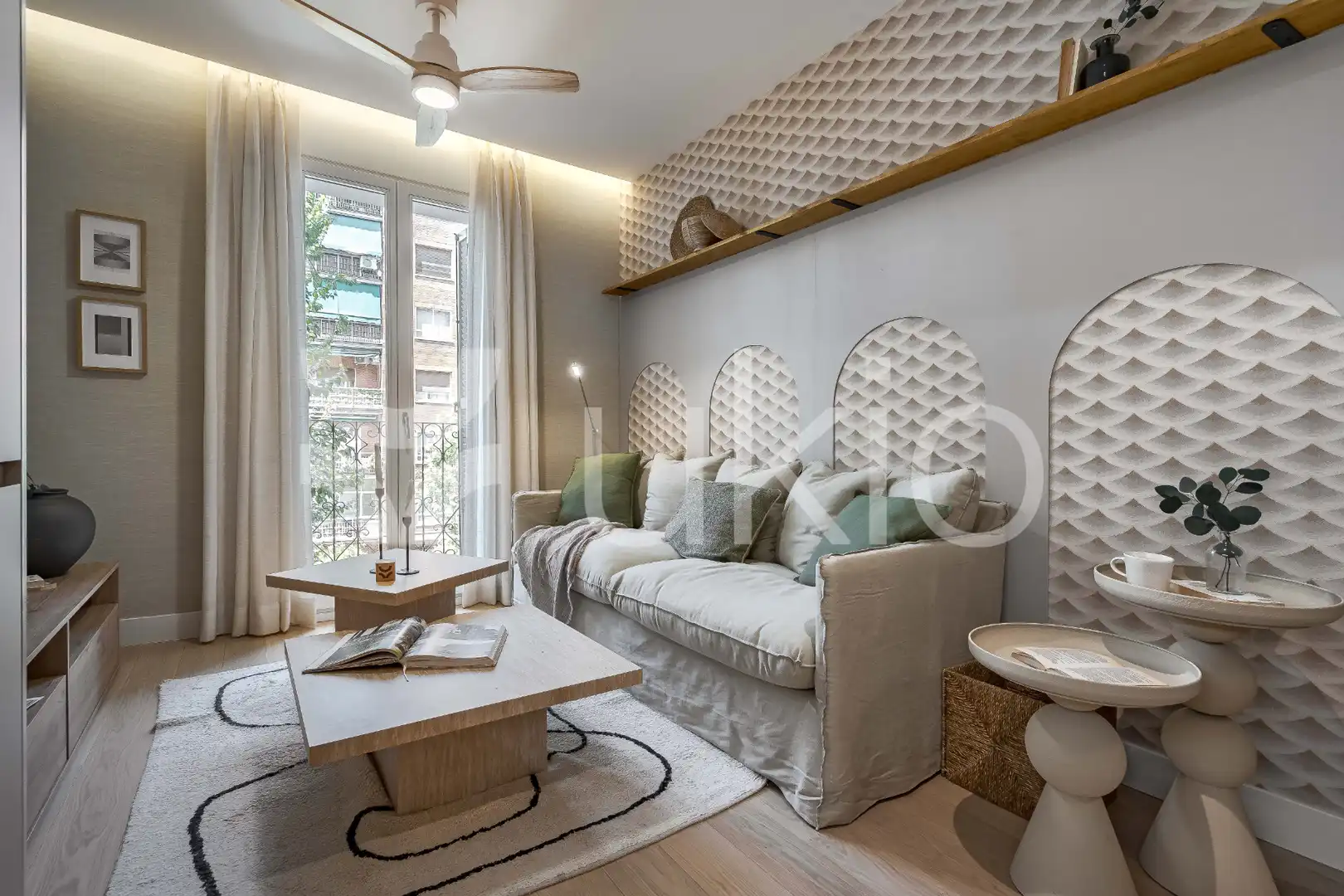 Living room of Apartments for rent in Madrid  with Heating, Furnished and Oven