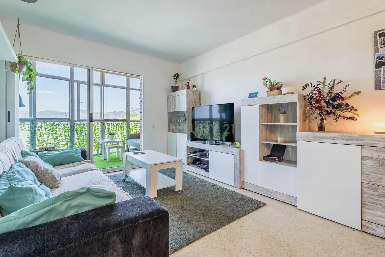 Sala de estar de Apartamento en venta en Sant Joan Despí con Aire acondicionado y Balcón