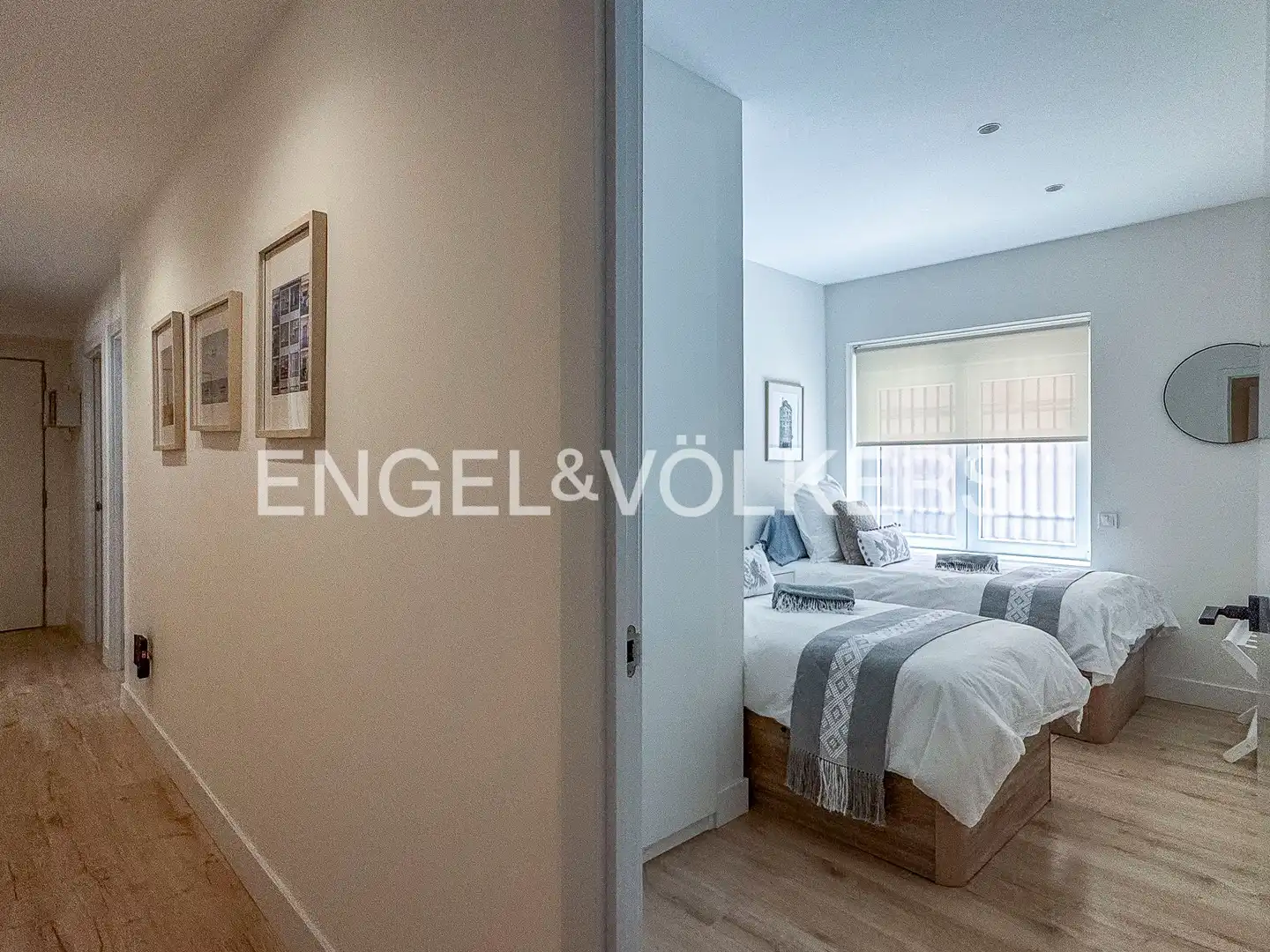 Bedroom of Flat for rent in Barcelona  with Air Conditioner, Heating and Parquet flooring