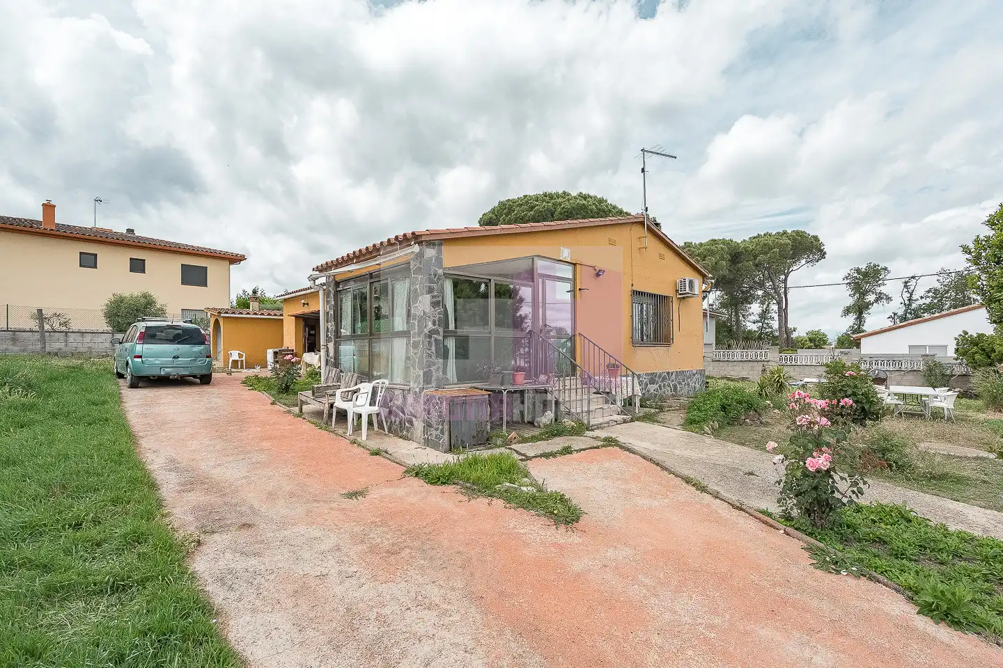 Exterior view of Houses for sale in Caldes de Malavella  with Air Conditioner, Heating and Private garden