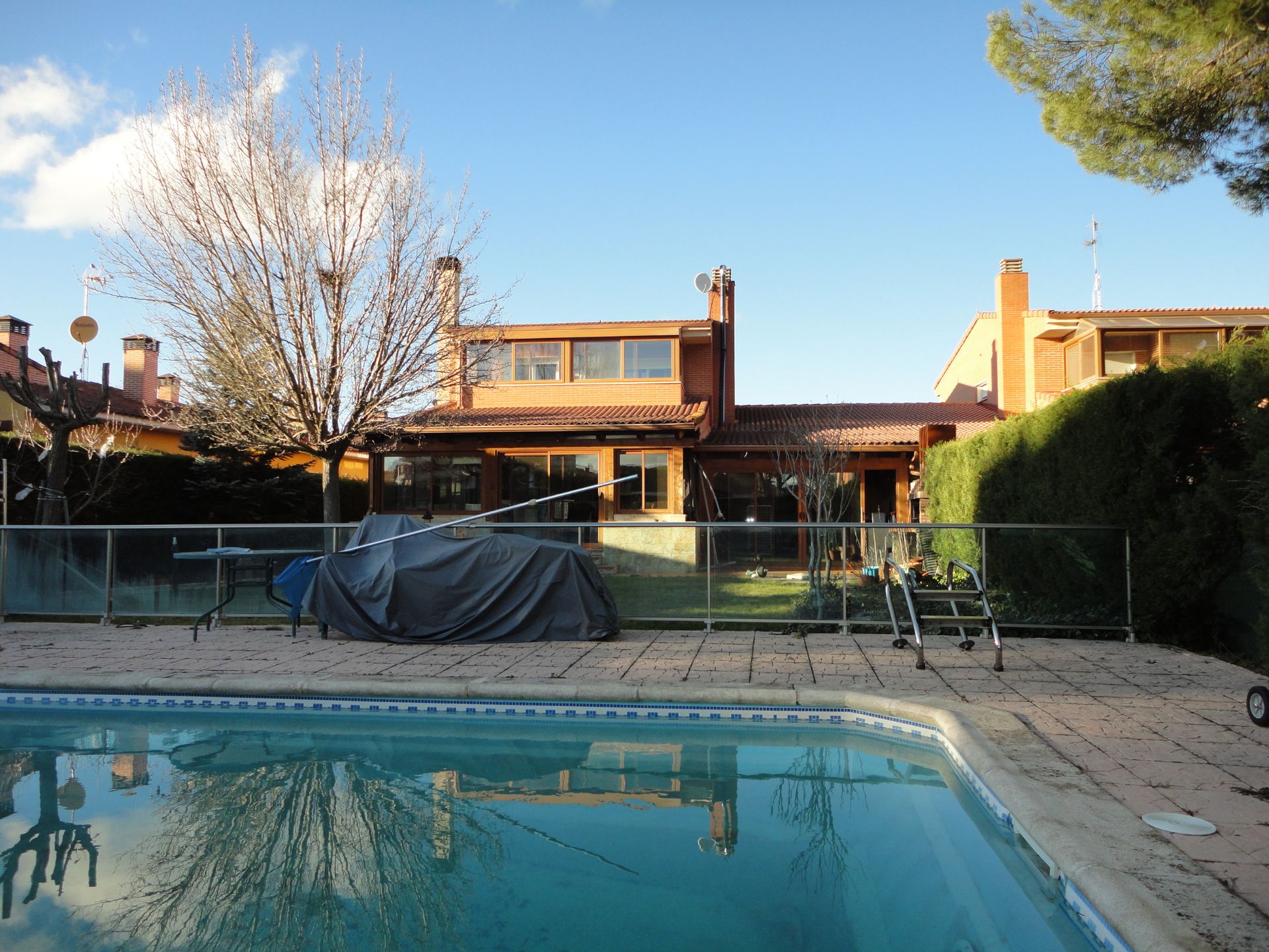 Piscina de Casa o chalet en venta en Viana de Cega con Terraza, Piscina y Balcón