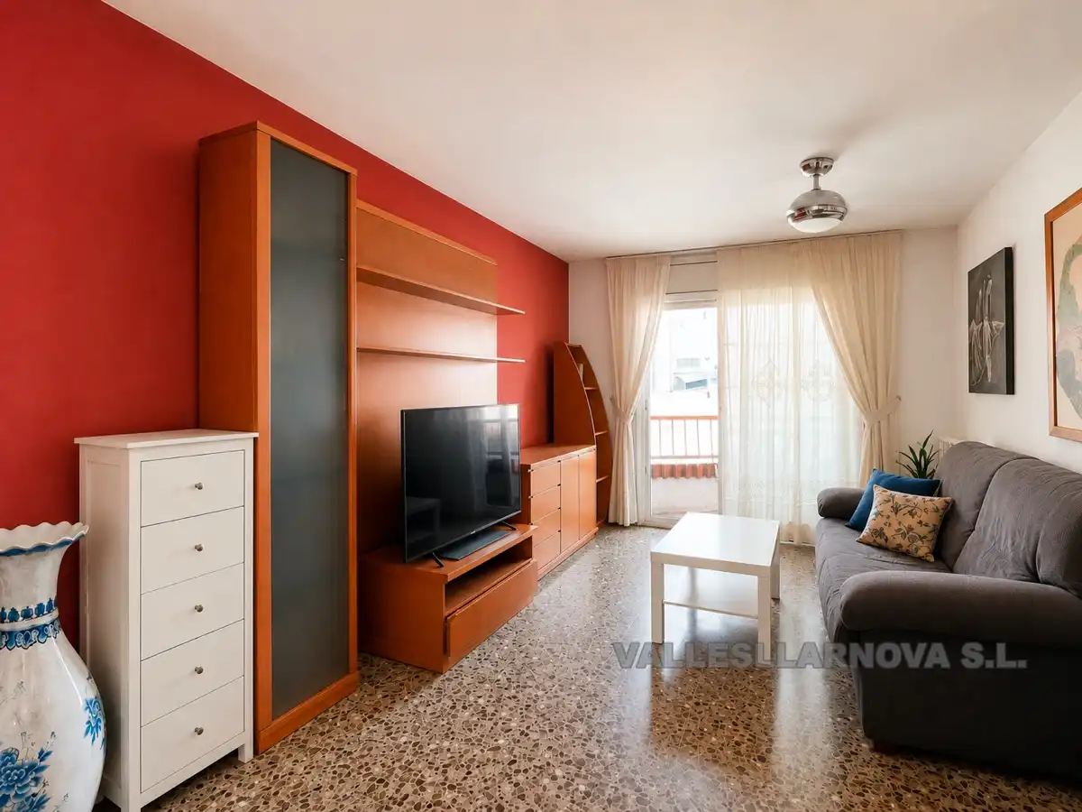 Sala de estar de Piso en venta en Mollet del Vallès con Calefacción y Balcón