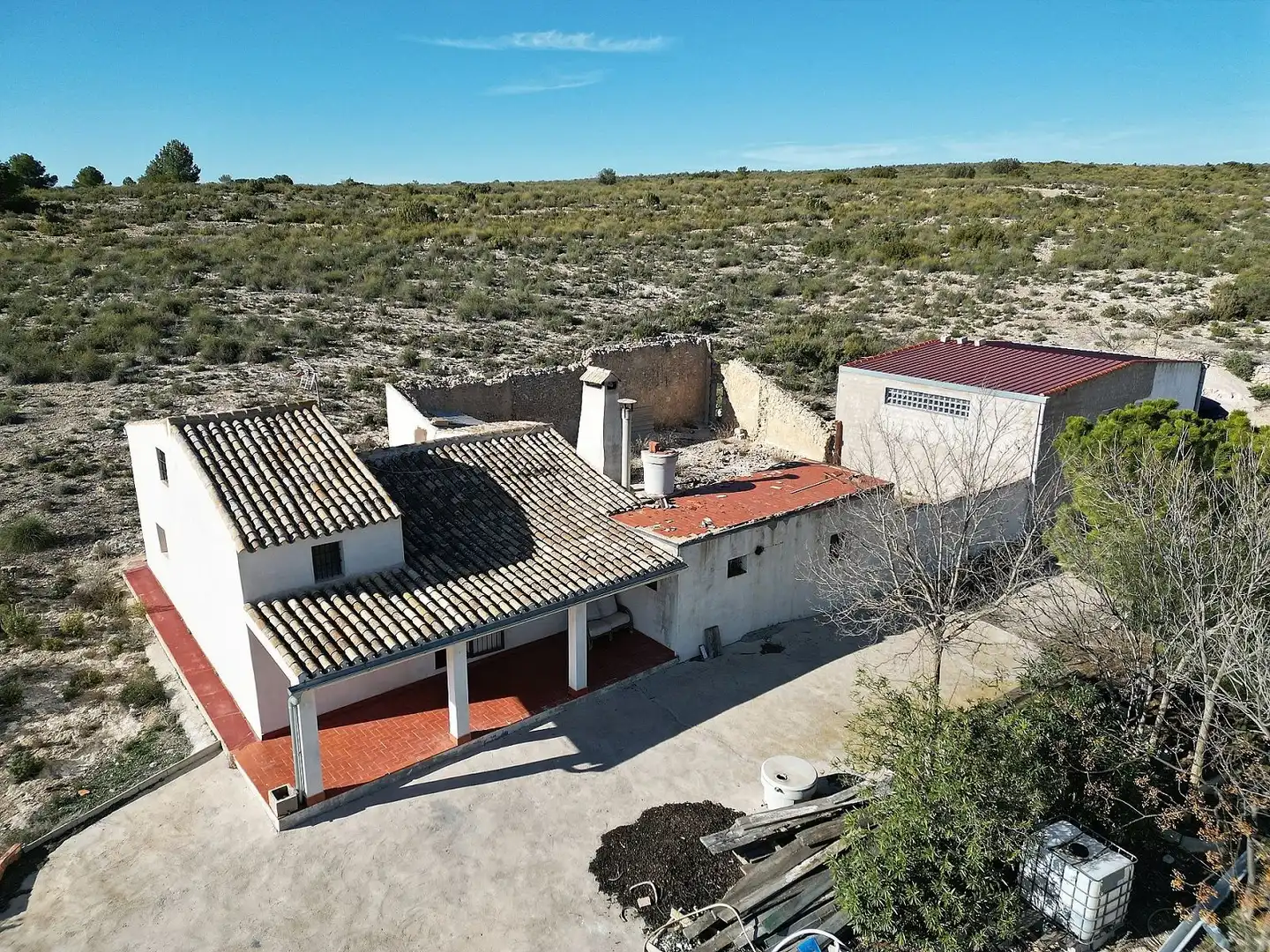 Vista exterior de Finca rústica en venta en Caudete con Terraza