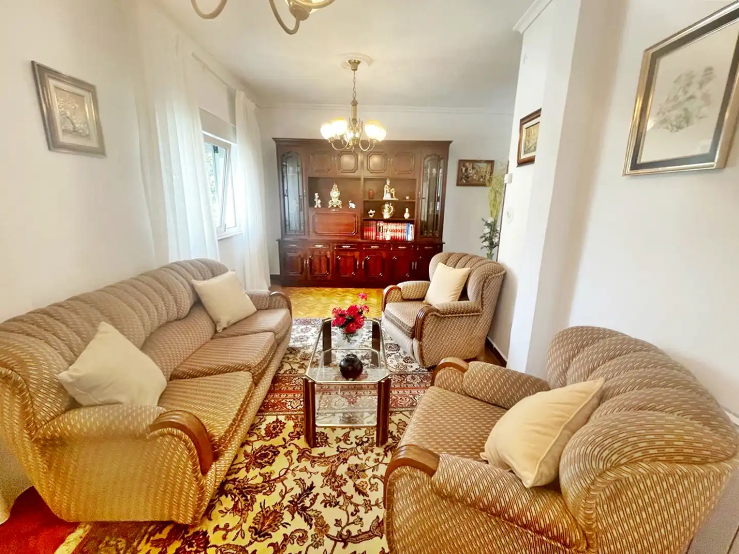 Living room of Houses for sale in Piélagos  with Heating, Parquet flooring and Storage room