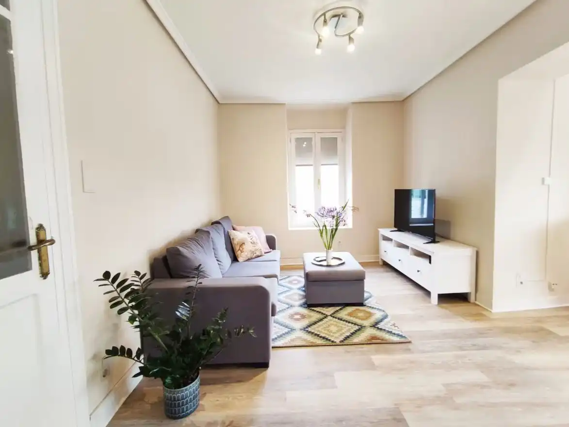 Living room of Flat for rent in Barrika  with Air Conditioner, Heating and Parquet flooring