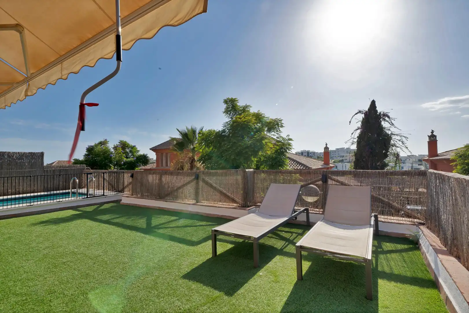 Terrassa de Casa adosada de lloguer en Marbella amb Calefacció, Jardí privat i Terrassa