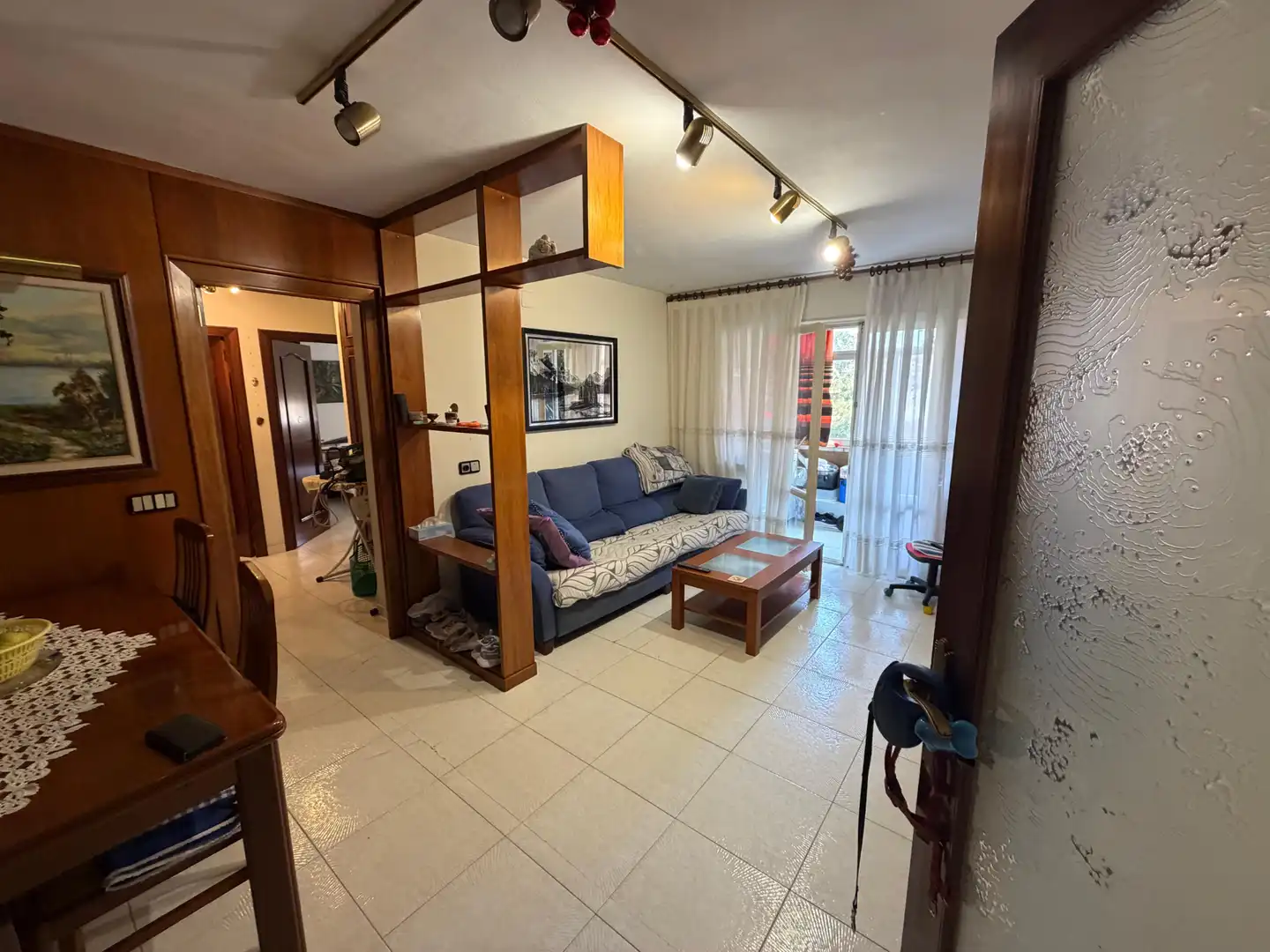 Sala de estar de Piso en venta en Lleida con Calefacción, Amueblado y Horno