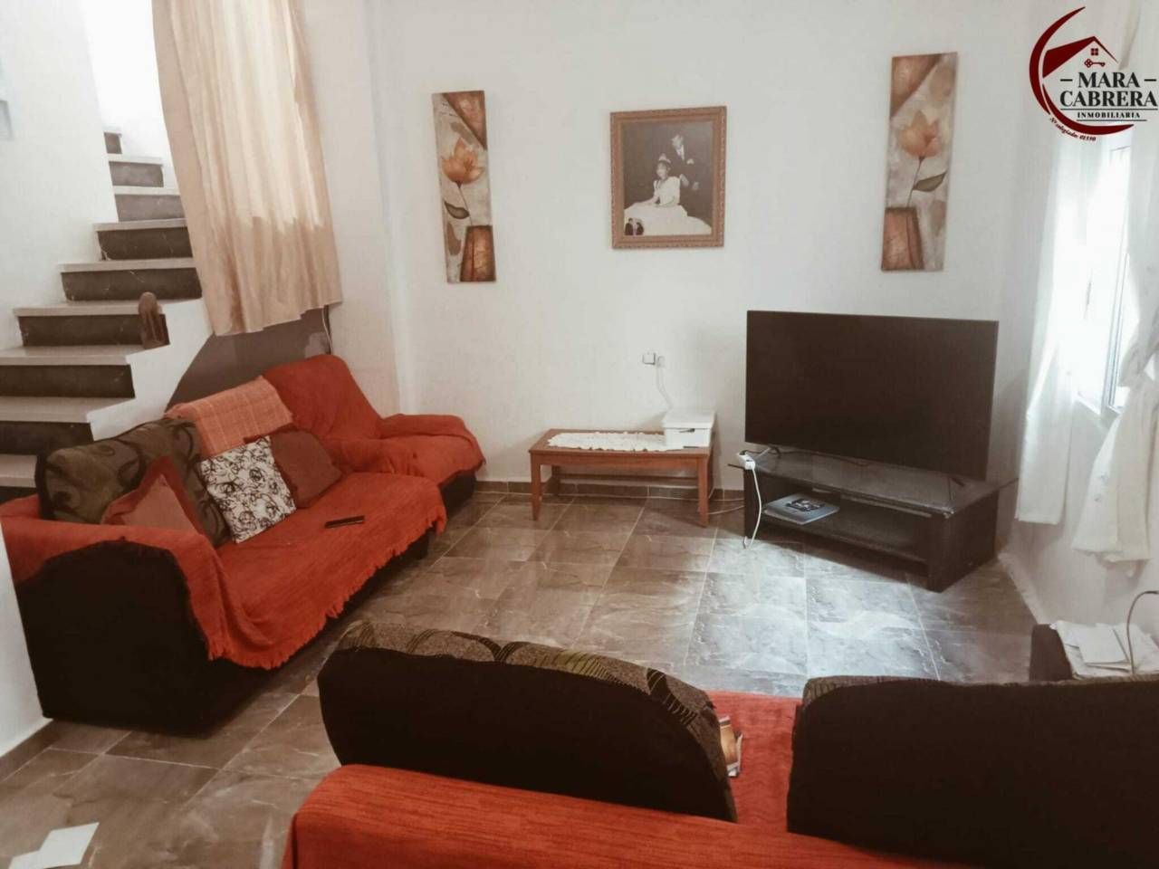 Living room of Single-family semi-detached for sale in La Font d'En Carròs  with Terrace and Furnished