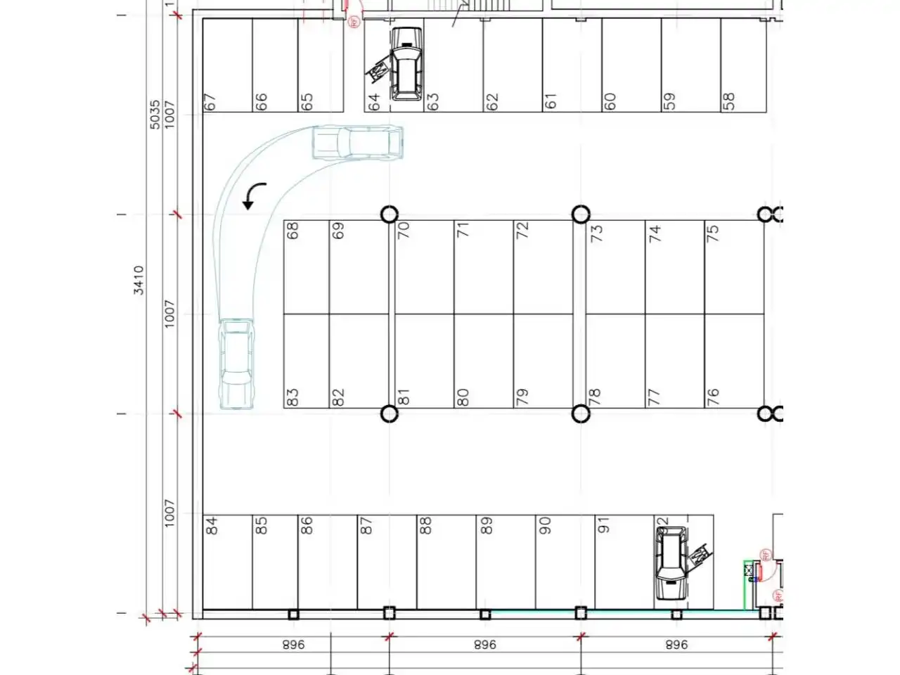 Parking of Garage for rent in Sud