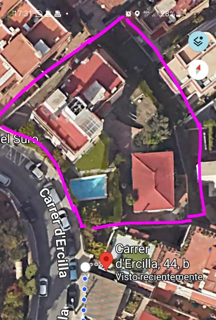 Vista exterior de Piso en venta en Barcelona con Jardín privado, Parquet y Piscina