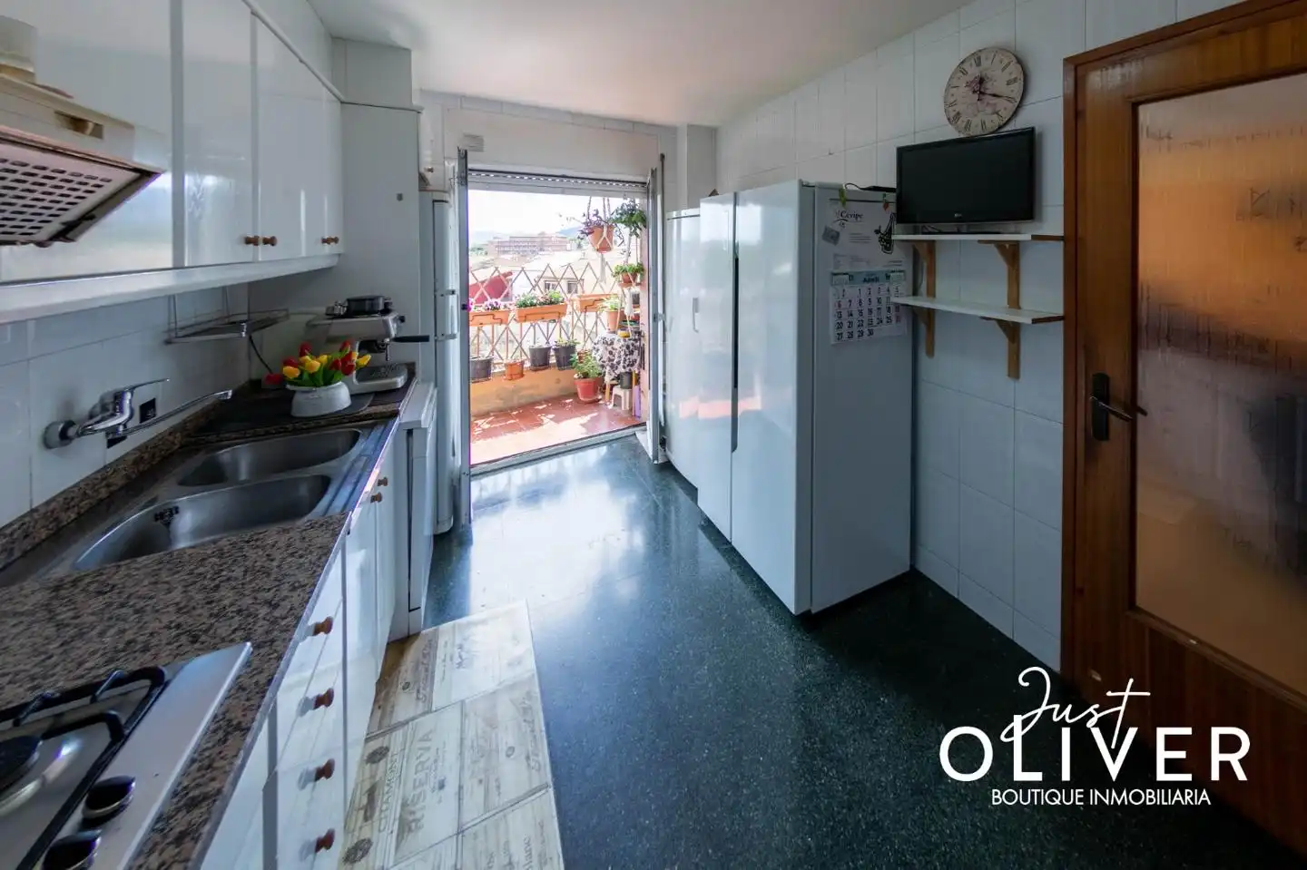 Küche von Wohnung zum Verkauf in L'Espluga de Francolí mit Heizung, Terrasse und Abstellraum