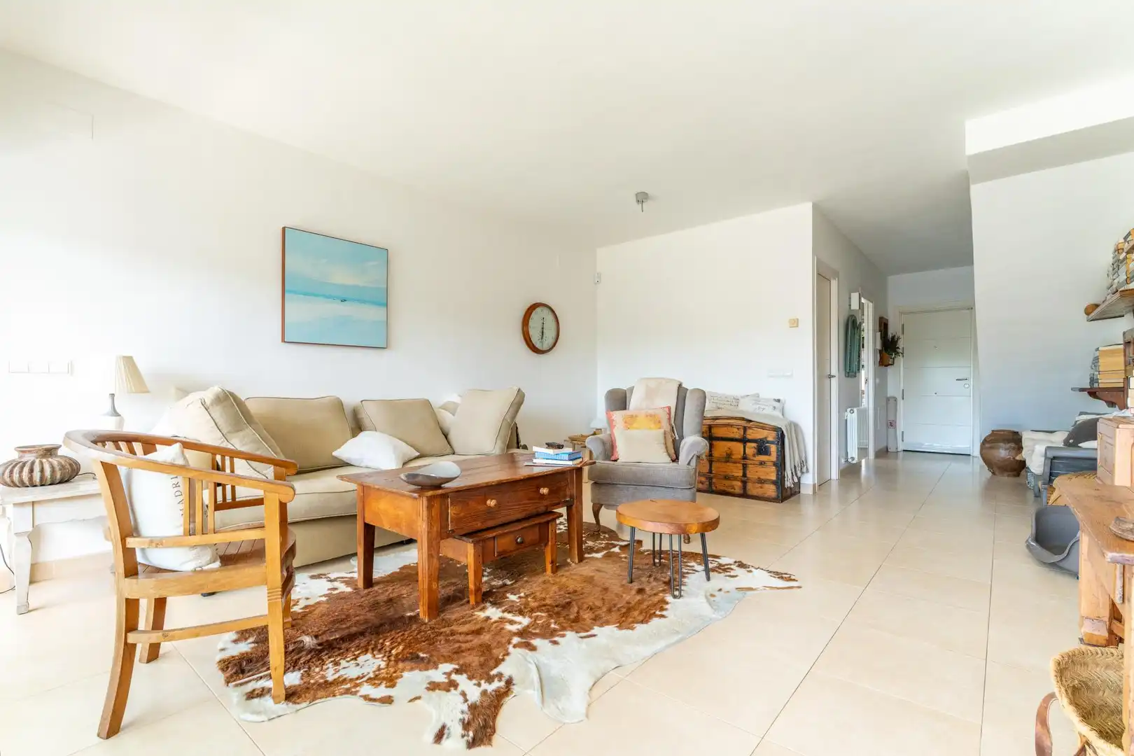 Sala d'estar de Casa adosada en venda en Cambrils amb Calefacció, Jardí privat i Terrassa