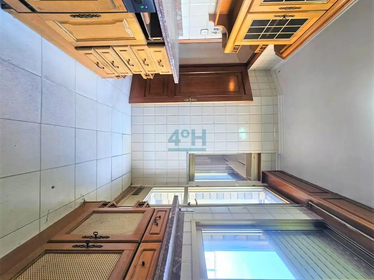 Küche von Wohnung zum Verkauf in Ourense Capital  mit Heizung, Parkett und Terrasse