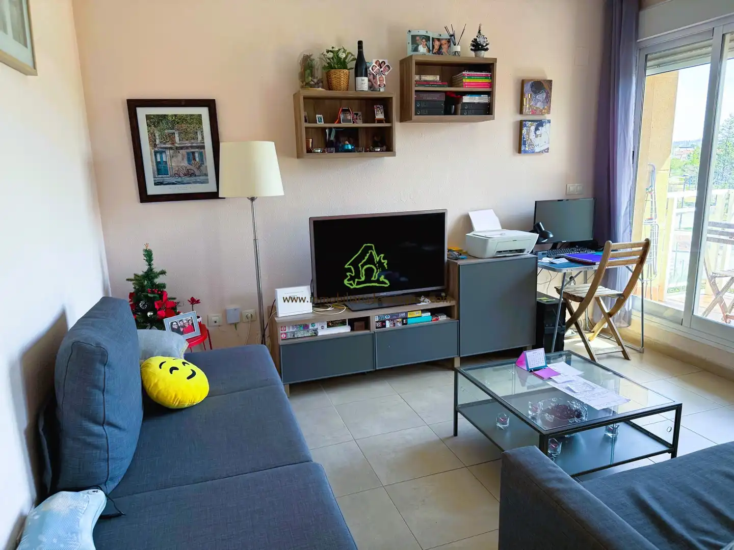 Living room of Flat for sale in Murcia  with Air Conditioner, Terrace and Storage room