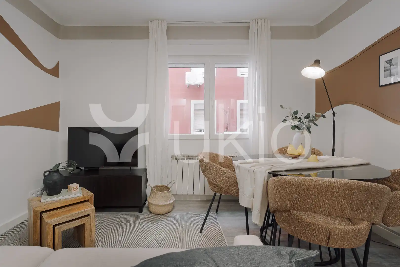 Living room of Apartments for rent in Madrid  with Air Conditioner, Heating and Furnished