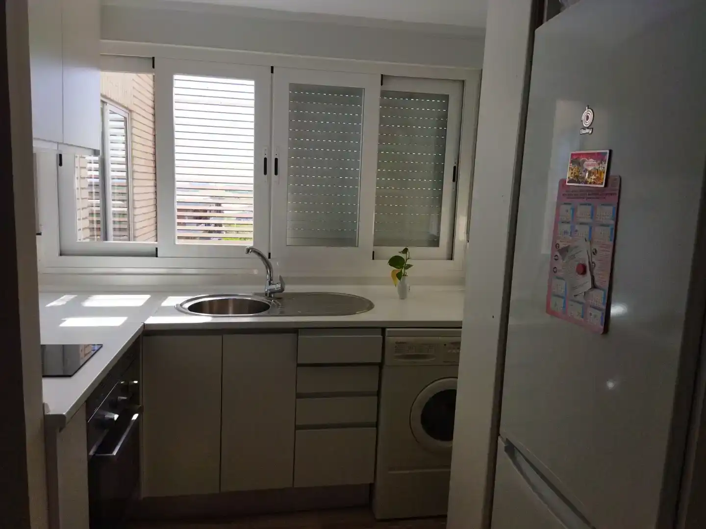 Kitchen of Flat for rent in Alcorcón  with Private garden, Furnished and Oven