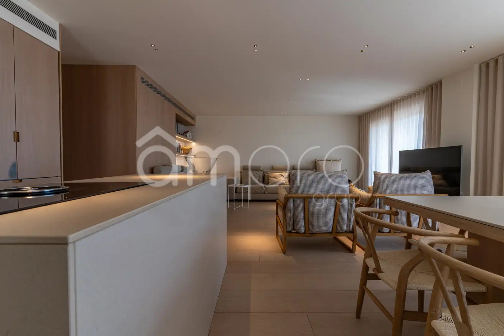 Wohnzimmer von Wohnung zum Verkauf in Salou mit Klimaanlage, Heizung und Terrasse