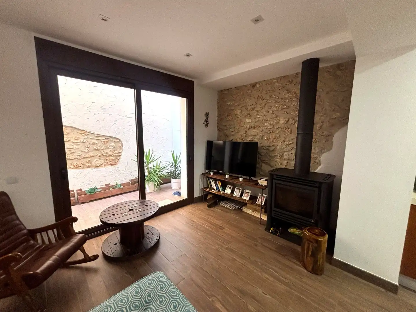 Sala de estar de Casa adosada en venta en Alcanar con Aire acondicionado, Terraza y Amueblado