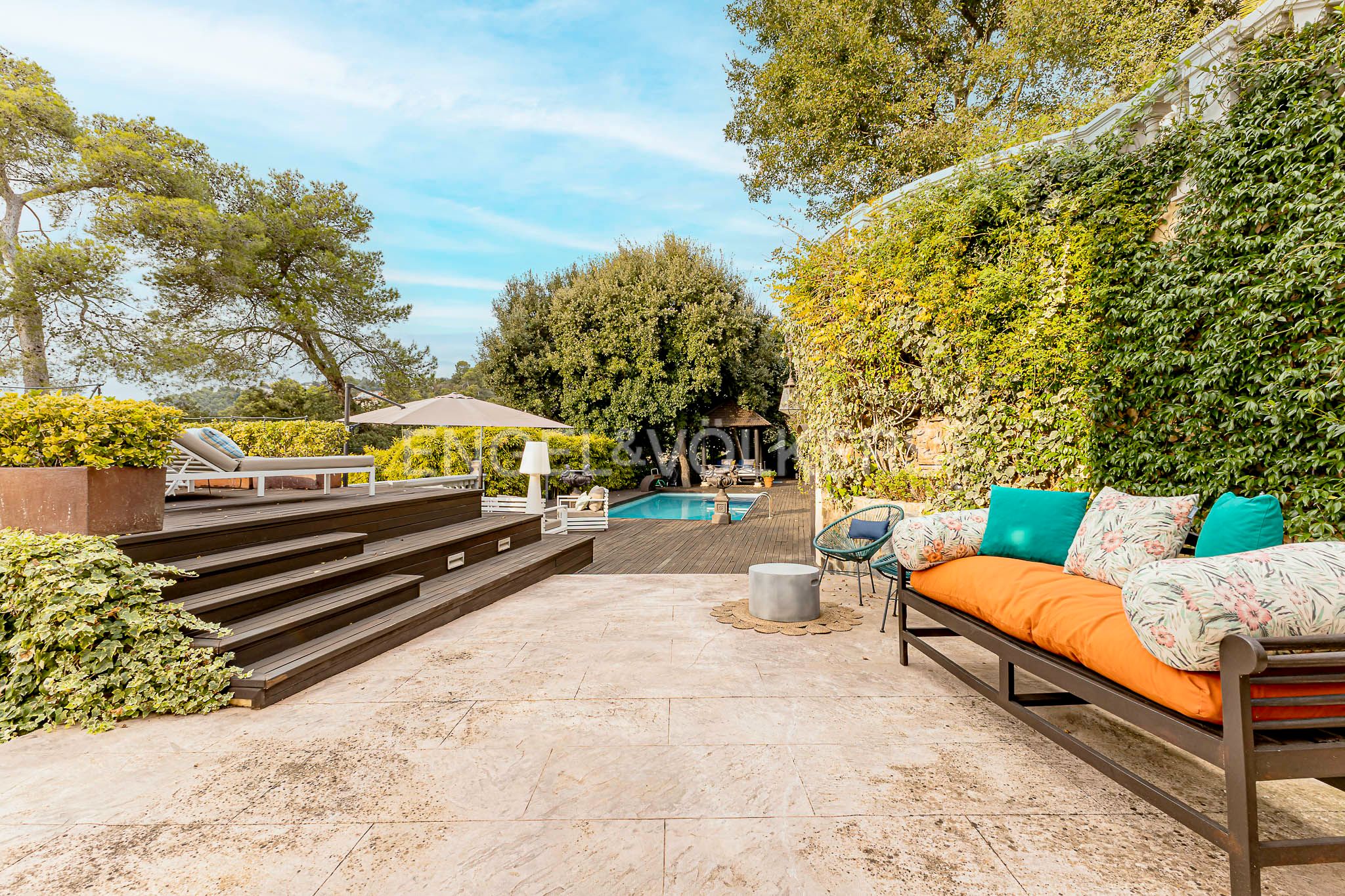 Terrassa de Finca rústica en venda en  Barcelona Capital amb Aire condicionat, Calefacció i Jardí privat