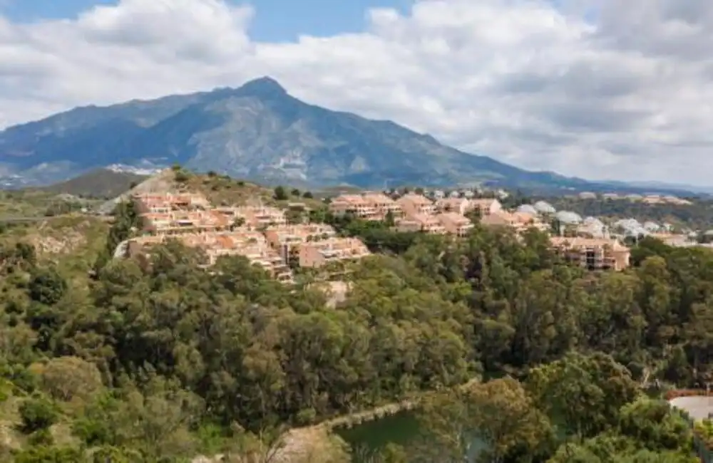 Exterior view of Attic for rent in Marbella  with Air Conditioner, Terrace and Swimming Pool