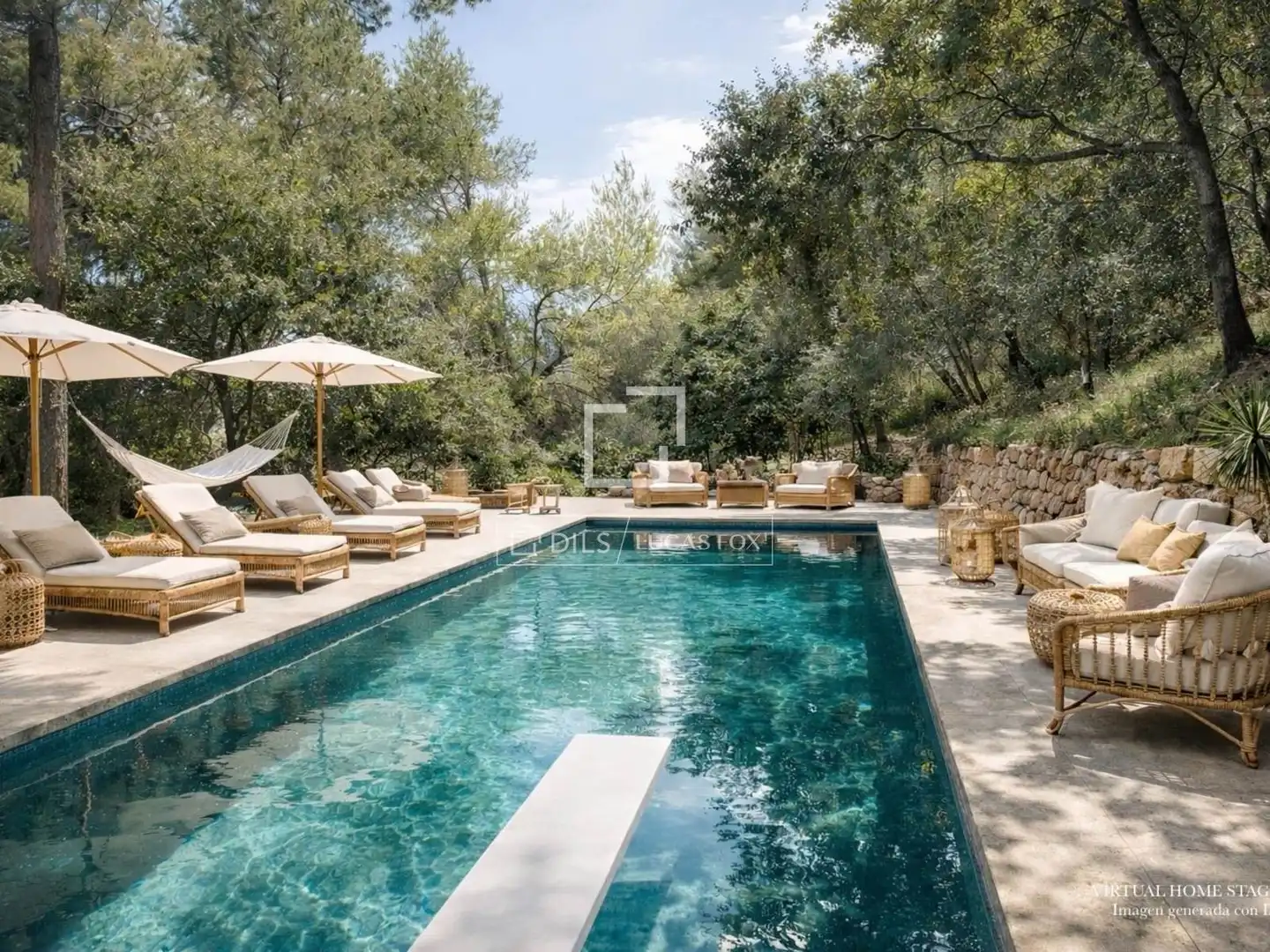 Piscina de Finca rústica en venta en Banyalbufar con Jardín privado y Piscina