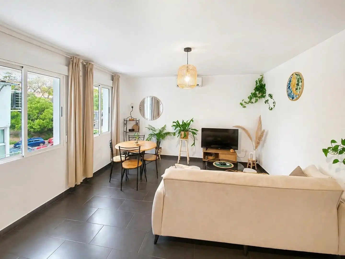 Sala d'estar de Apartament en venda en Málaga Capital amb Aire condicionat i Calefacció