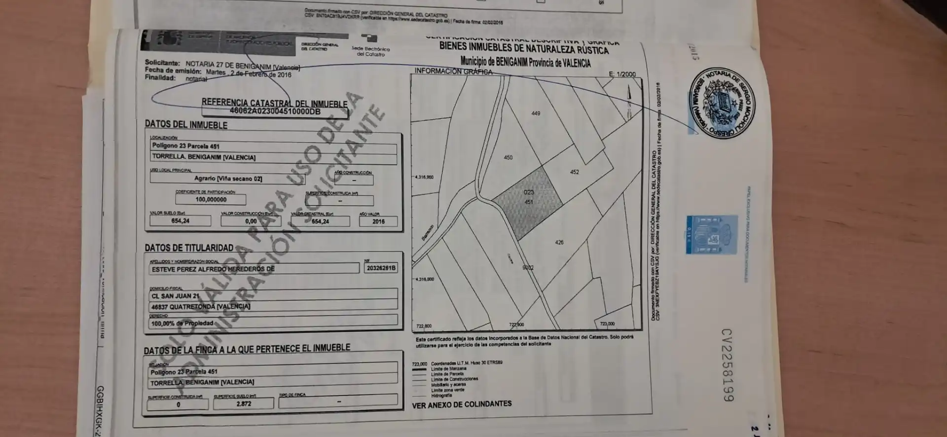 Rural land for sale in Benigànim, imagen 6