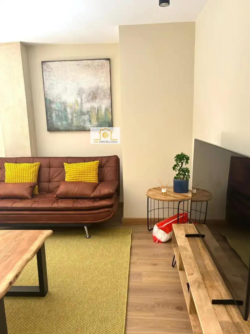 Sala d'estar de Pis en venda en León Capital  amb Calefacció, Parquet i TV