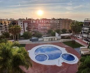 Vista exterior de Àtic de lloguer en Canet d'En Berenguer amb Aire condicionat, Terrassa i Piscina