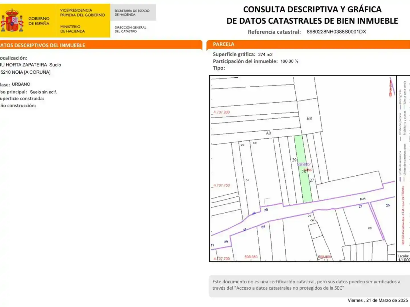 Residencial en venda en Noia