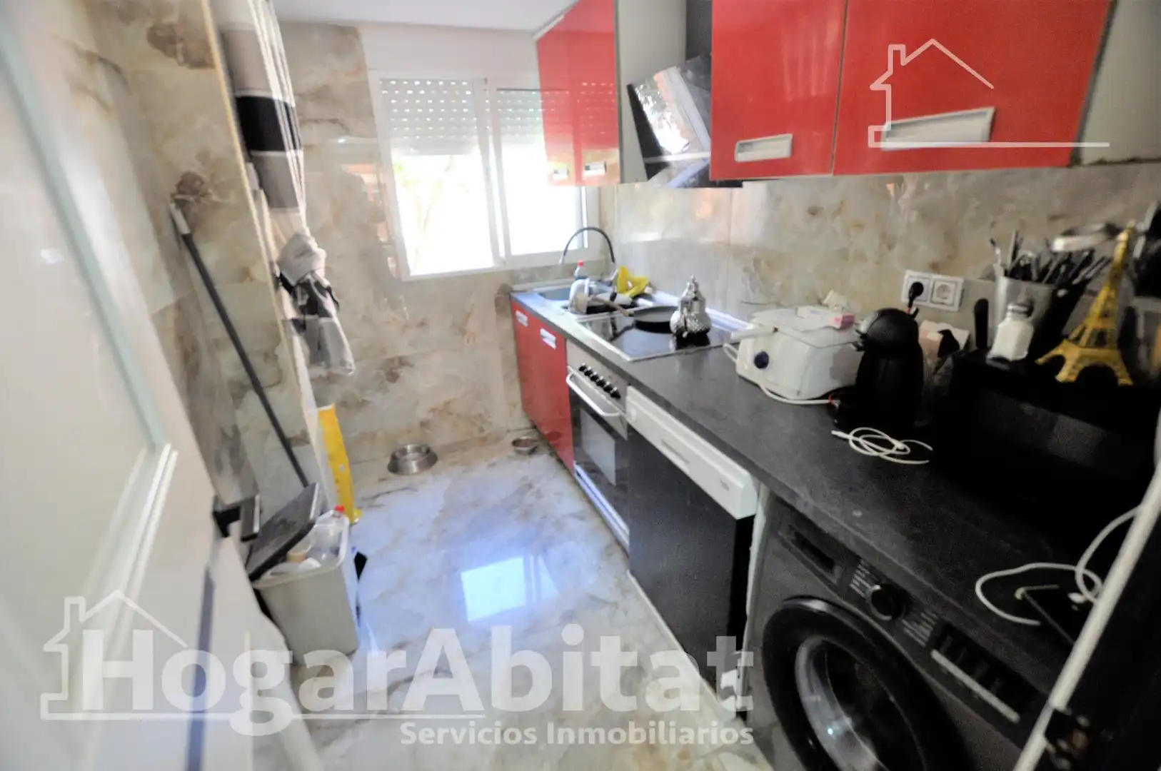 Küche von Wohnung zum Verkauf in Valencia mit Klimaanlage, Heizung und Balkon