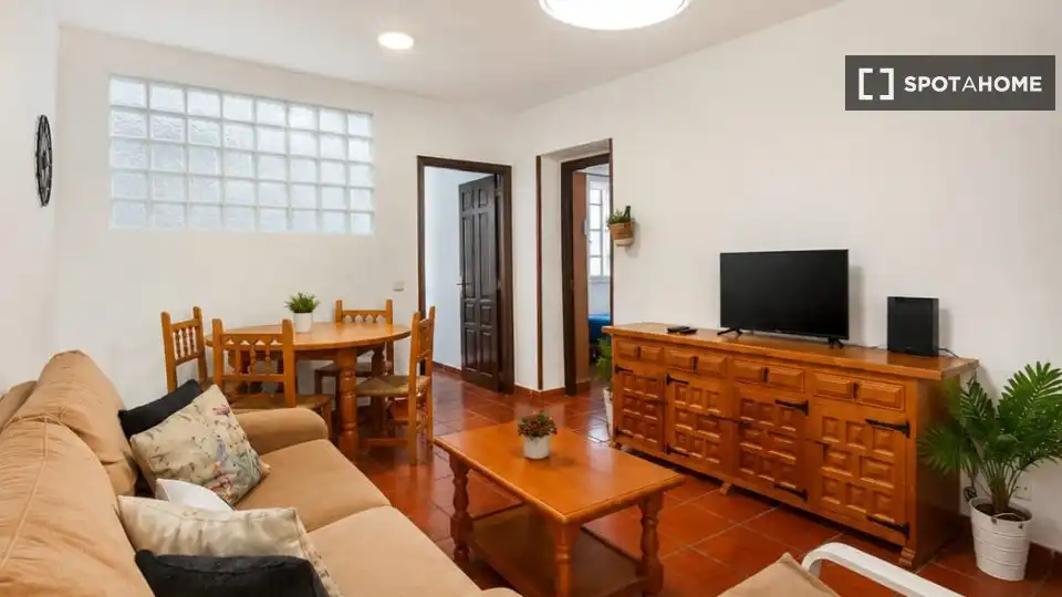 Sala d'estar de Apartament per a compartir en Madrid amb Aire condicionat, Calefacció i Terrassa