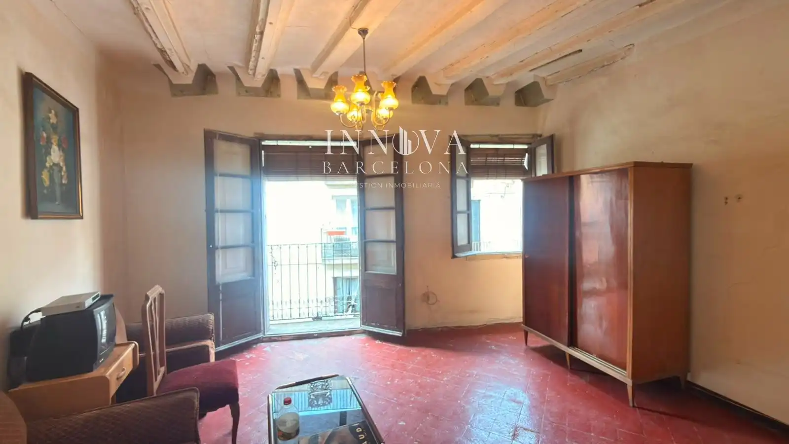 Sala de estar de Piso en venta en Barcelona con Terraza