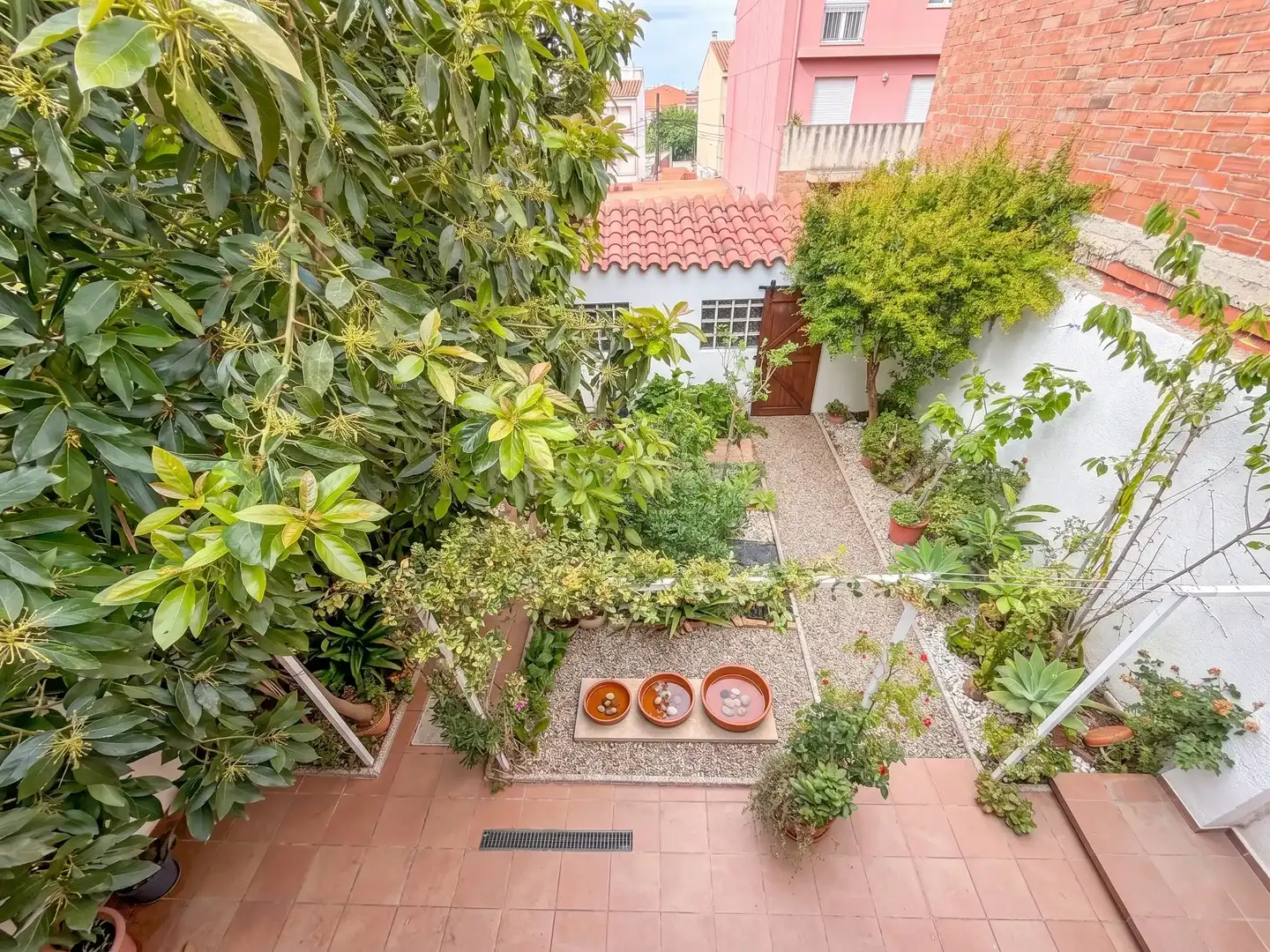 Jardí de Casa adosada en venda en Badalona amb Aire condicionat, Jardí privat i Traster