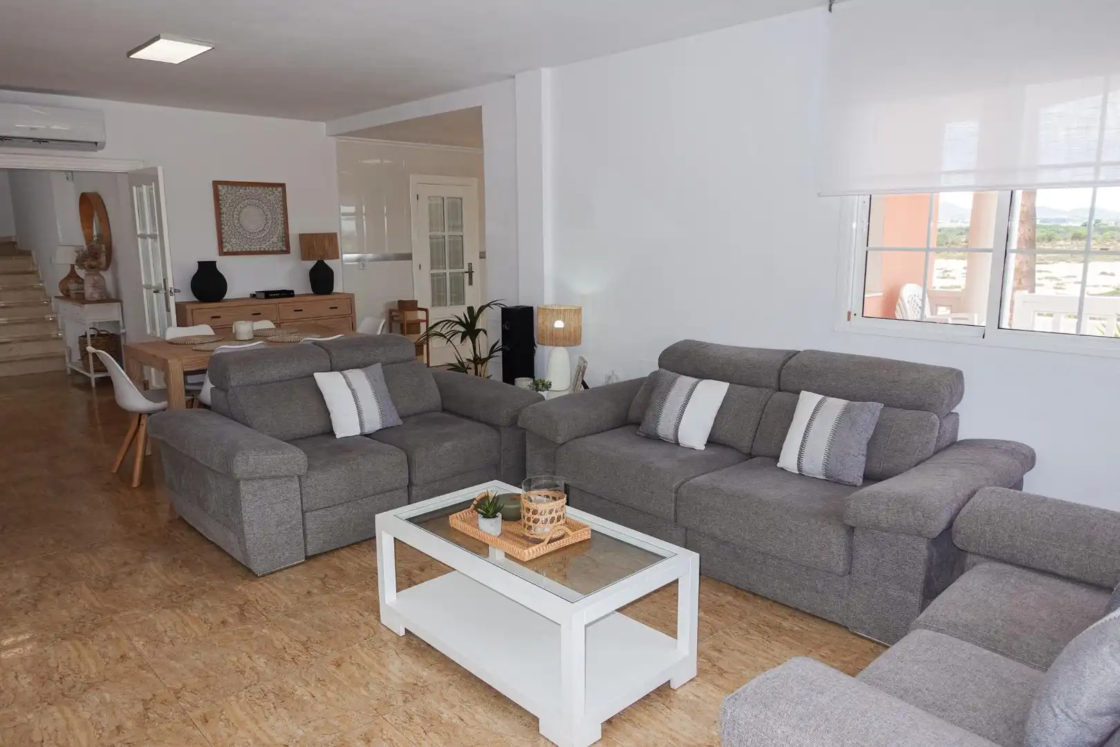 Living room of Houses for sale in La Manga del Mar Menor  with Air Conditioner, Heating and Private garden