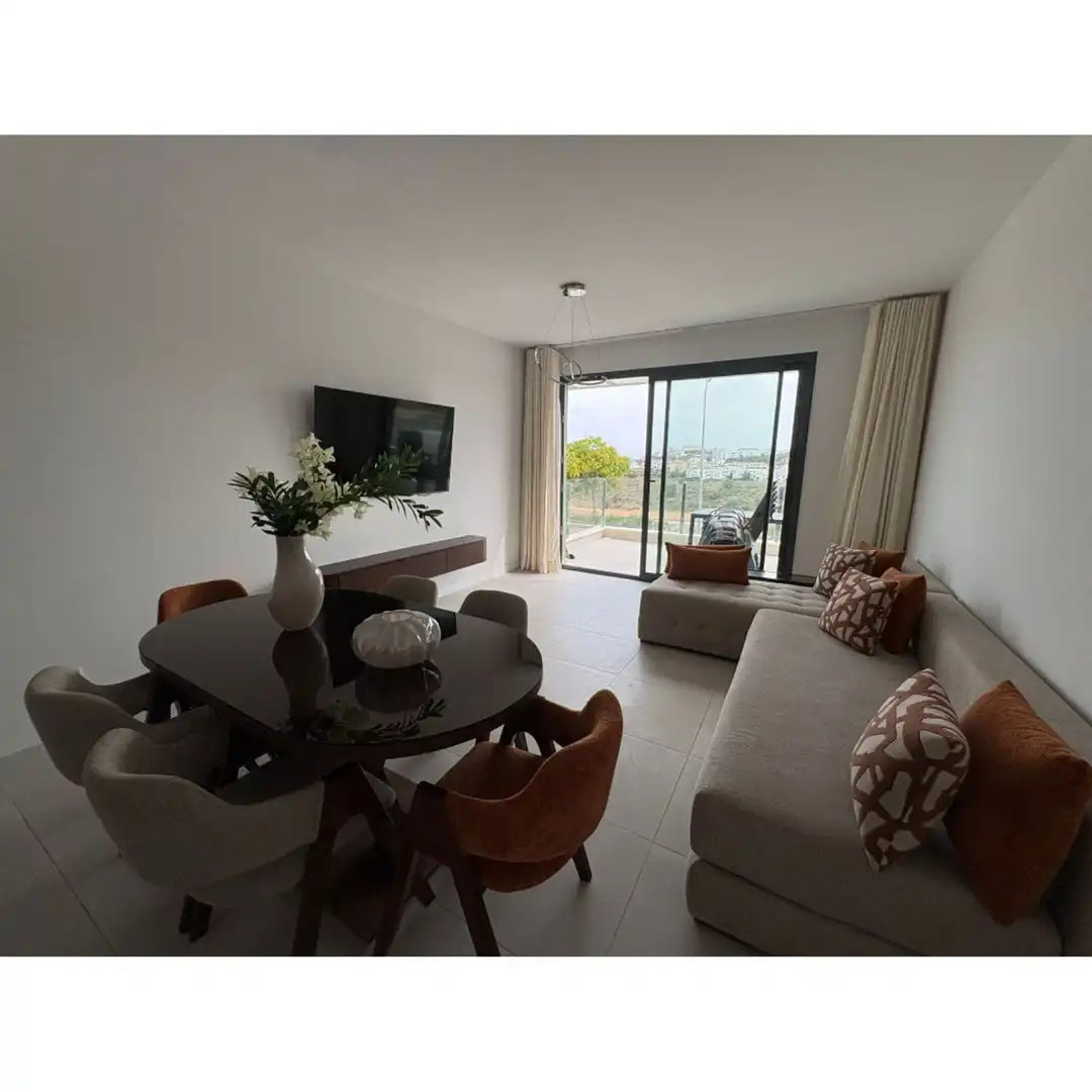Sala de estar de Apartamento de alquiler en Mijas con Aire acondicionado y Piscina comunitaria